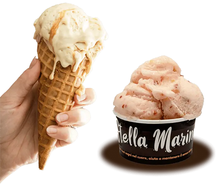 gelateria stella marina cono e coppetta